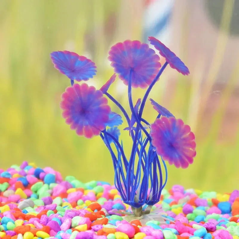PVC Aquarium Decorative Simulation Artificial Leaves Plant Environmental Protection Materials Aquarium Decorative Accessories - Slobuy