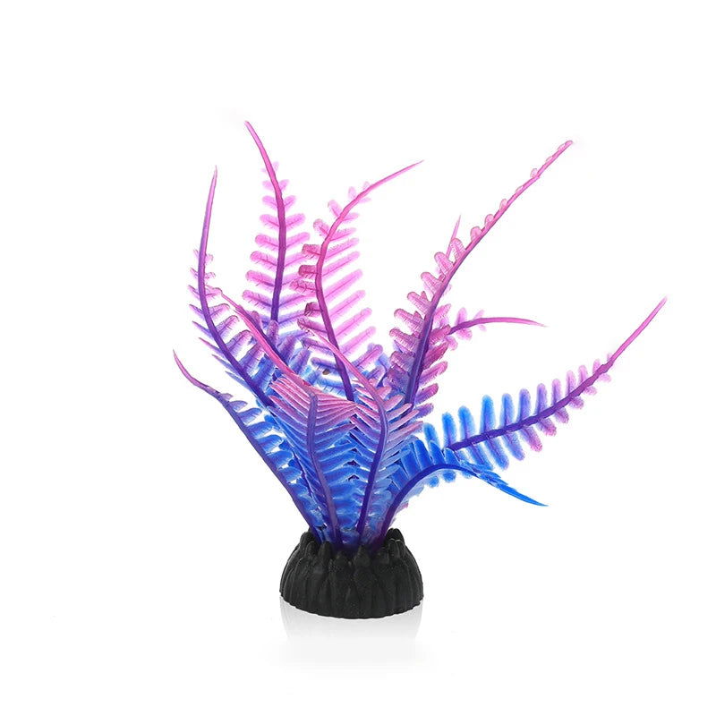 PVC Aquarium Decorative Simulation Artificial Leaves Plant Environmental Protection Materials Aquarium Decorative Accessories - Slobuy