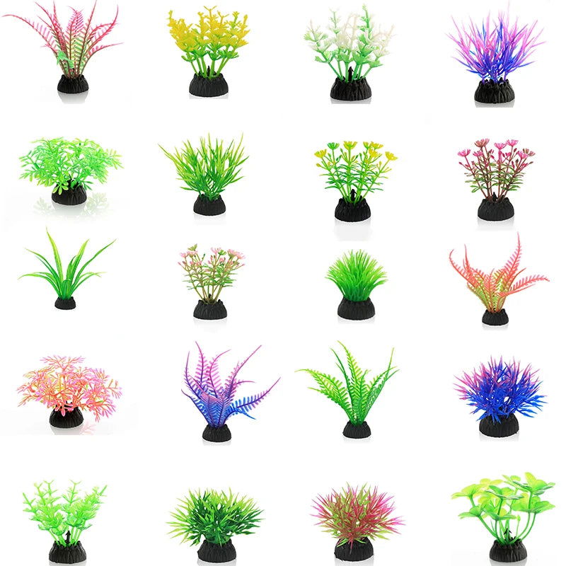 PVC Aquarium Decorative Simulation Artificial Leaves Plant Environmental Protection Materials Aquarium Decorative Accessories - Slobuy