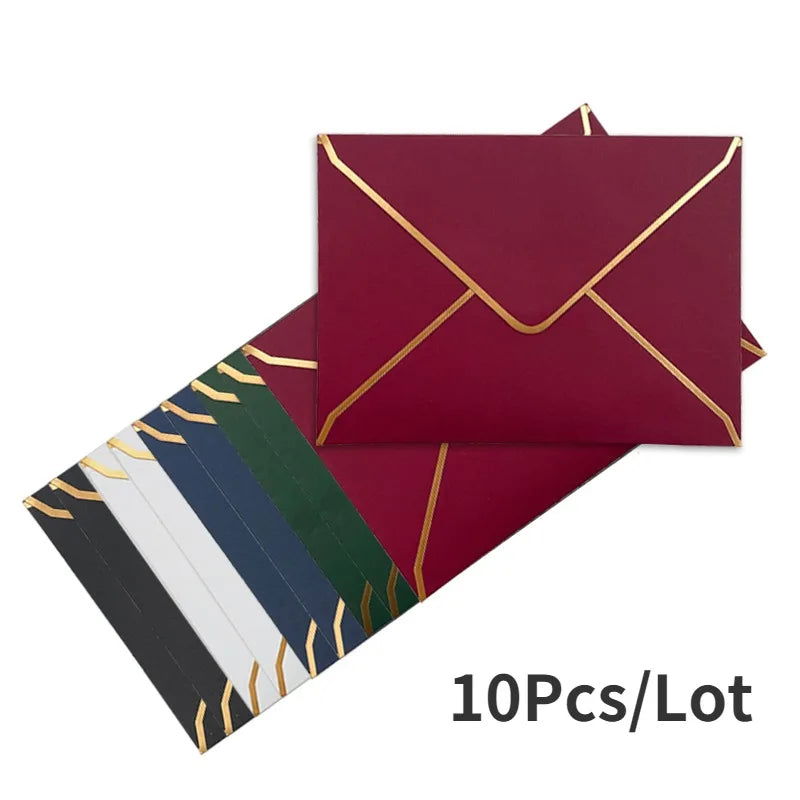 10 Pieces/Pack of Vintage Phnom Penh Western Envelopes Wedding Party Invitation Greeting Cards Gift - Slobuy