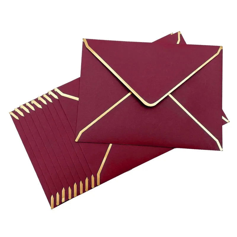 10 Pieces/Pack of Vintage Phnom Penh Western Envelopes Wedding Party Invitation Greeting Cards Gift - Slobuy