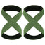 Padded Figure 8 Straps Deadlift Weight Lifting Wrist Straps Power Lifters Workout Pull-ups Horizontal Bar Gym Fitness - Slobuy