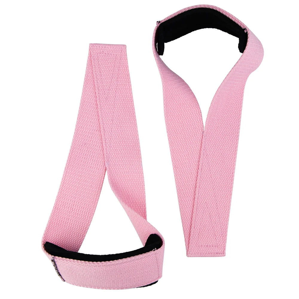 Padded Figure 8 Straps Deadlift Weight Lifting Wrist Straps Power Lifters Workout Pull-ups Horizontal Bar Gym Fitness - Slobuy