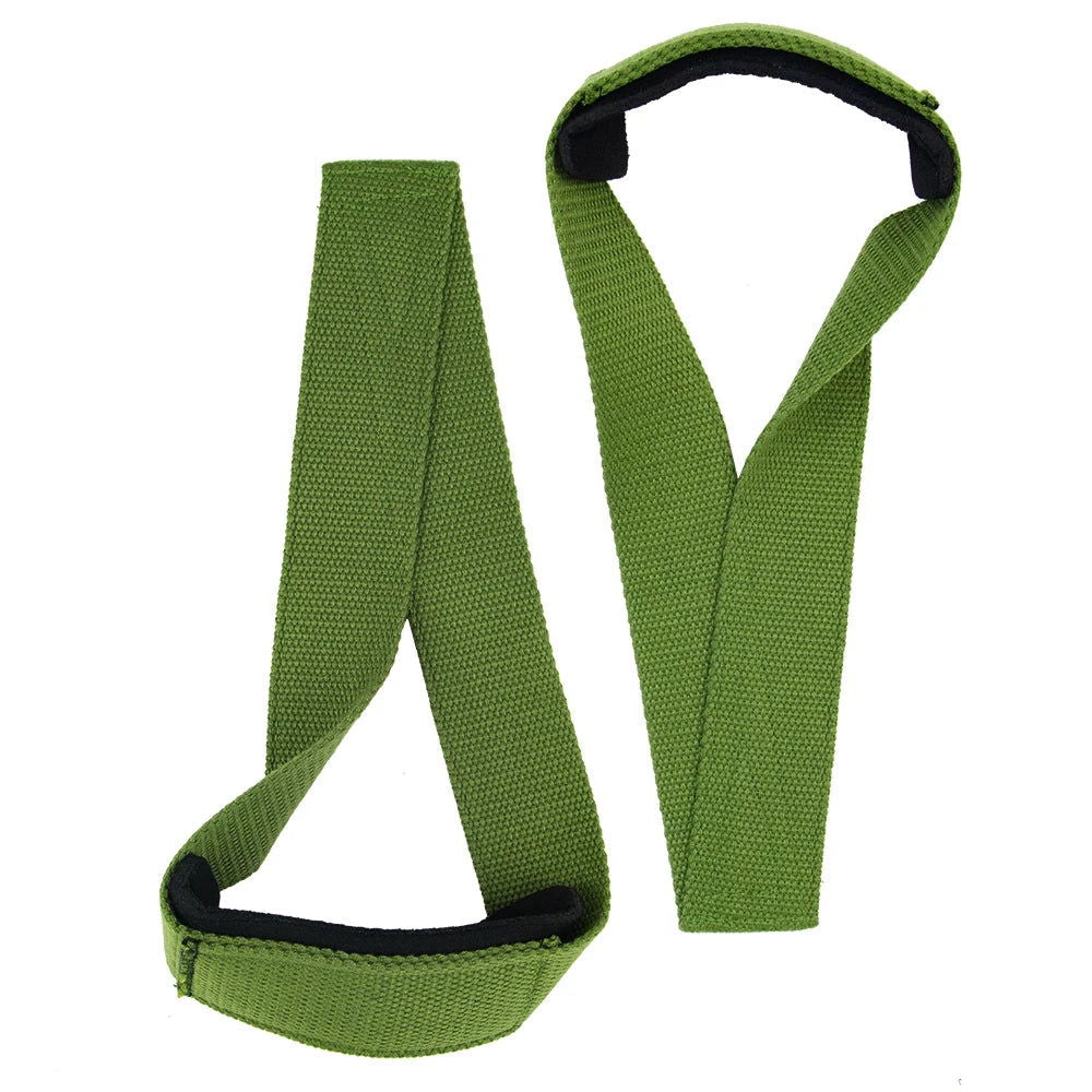 Padded Figure 8 Straps Deadlift Weight Lifting Wrist Straps Power Lifters Workout Pull-ups Horizontal Bar Gym Fitness - Slobuy