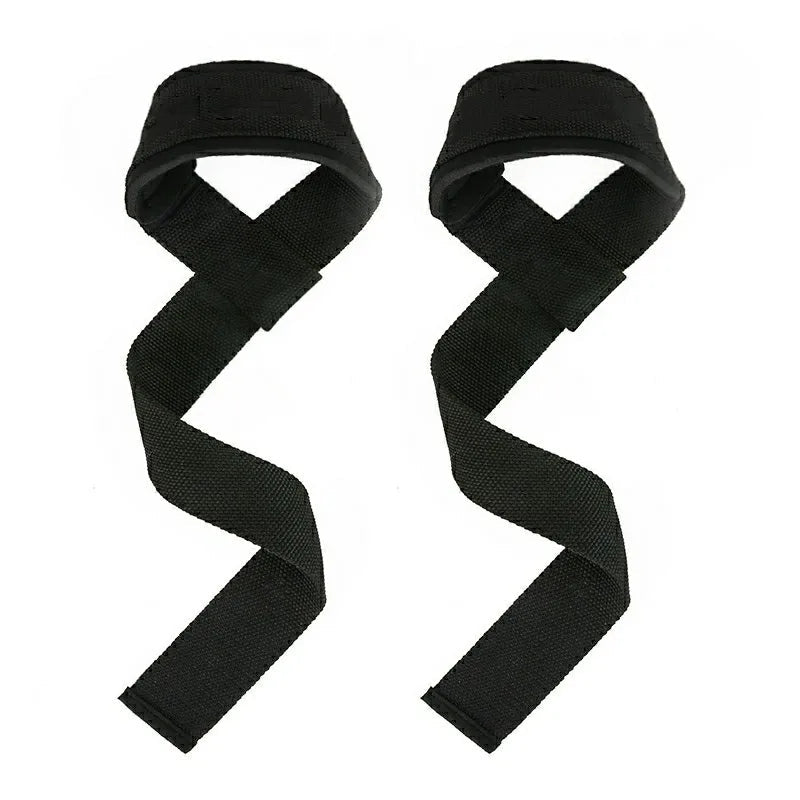 Padded Figure 8 Straps Deadlift Weight Lifting Wrist Straps Power Lifters Workout Pull-ups Horizontal Bar Gym Fitness - Slobuy