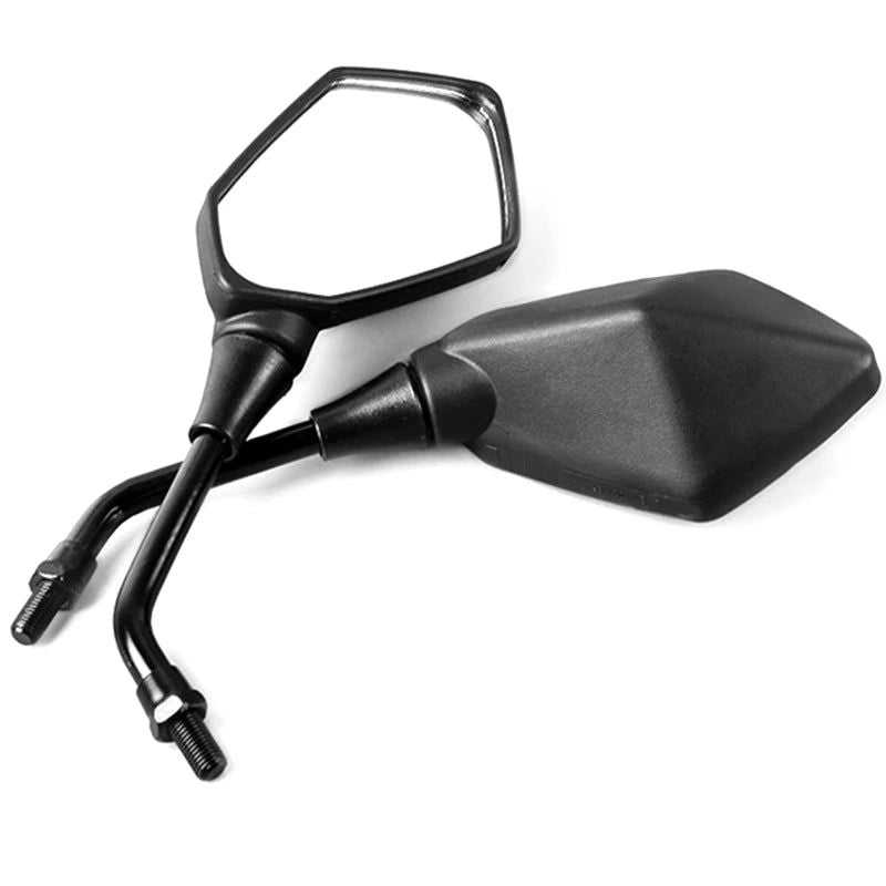 2Pcs/Pair Universial 8mm 10mm Motorcycle Mirror Scooter E-Bike Rearview Mirrors Electromobile Back Side Convex Mirror - Slobuy