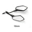 2Pcs/Pair Universial 8mm 10mm Motorcycle Mirror Scooter E-Bike Rearview Mirrors Electromobile Back Side Convex Mirror - Slobuy