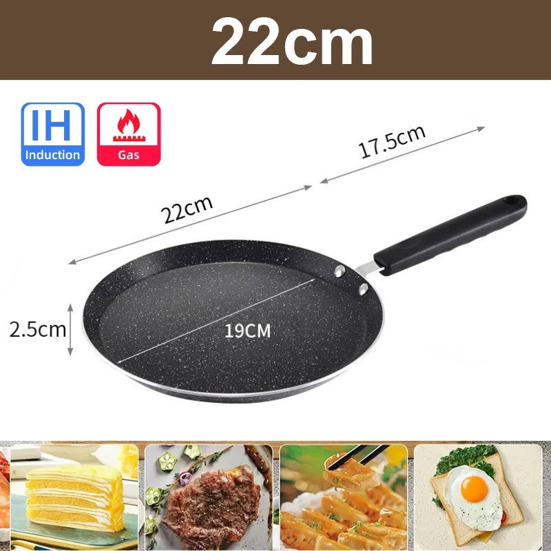 Pancake Pans Skillet Nonstick Saucepan Cookware Kitchen Utensils Frying Cooking Induction Cooker Baking Stove Camping Tools - Slobuy