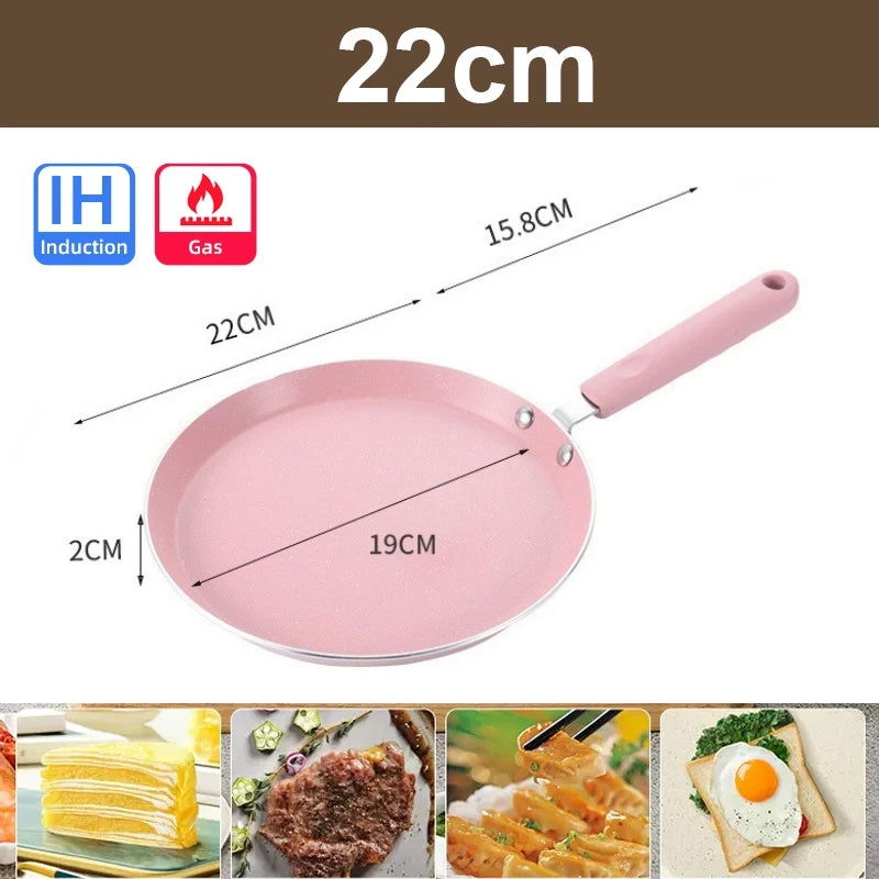 Pancake Pans Skillet Nonstick Saucepan Cookware Kitchen Utensils Frying Cooking Induction Cooker Baking Stove Camping Tools - Slobuy