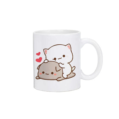 Panda Bear Bubu Dudu Coffee Milk Cup Mocha Cat Panda Bear Couple Christmas Mug Kawaii Cups Original Mugs Free Shipping Drinkware - Slobuy