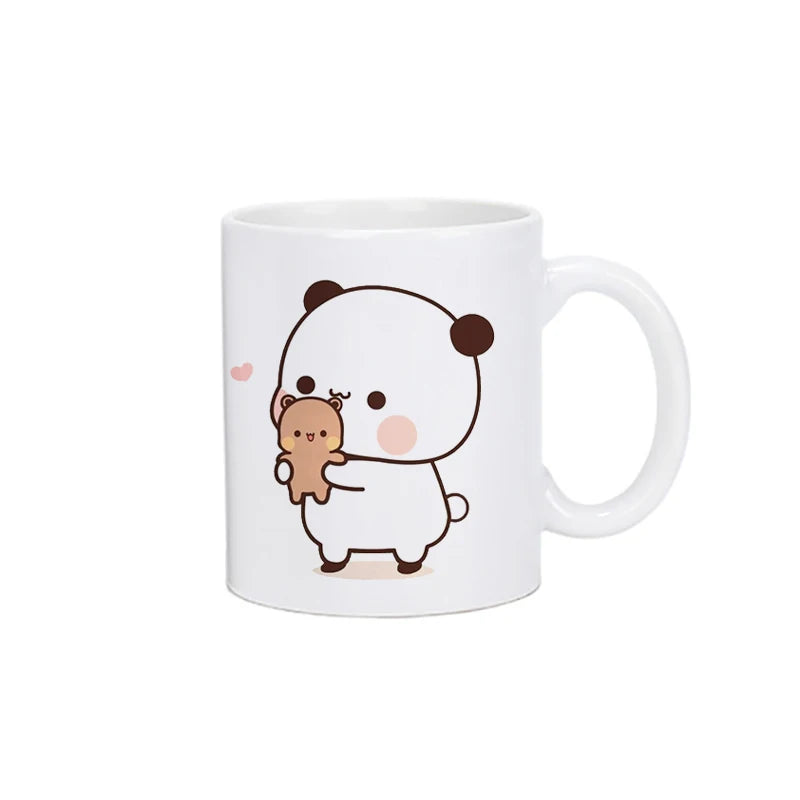 Panda Bear Bubu Dudu Coffee Milk Cup Mocha Cat Panda Bear Couple Christmas Mug Kawaii Cups Original Mugs Free Shipping Drinkware - Slobuy