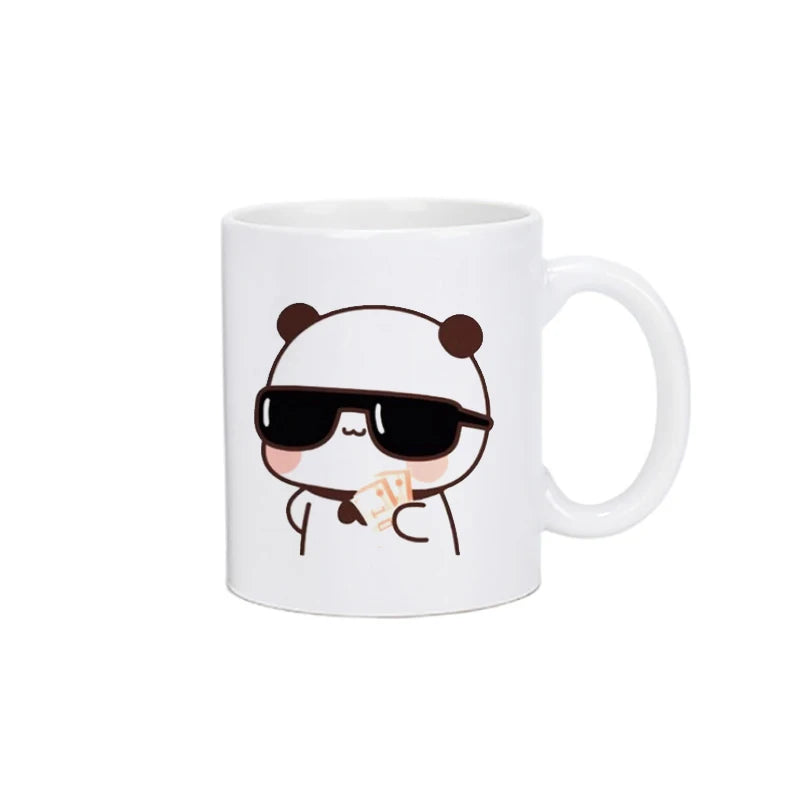 Panda Bear Bubu Dudu Coffee Milk Cup Mocha Cat Panda Bear Couple Christmas Mug Kawaii Cups Original Mugs Free Shipping Drinkware - Slobuy