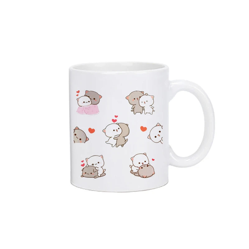 Panda Bear Bubu Dudu Coffee Milk Cup Mocha Cat Panda Bear Couple Christmas Mug Kawaii Cups Original Mugs Free Shipping Drinkware - Slobuy