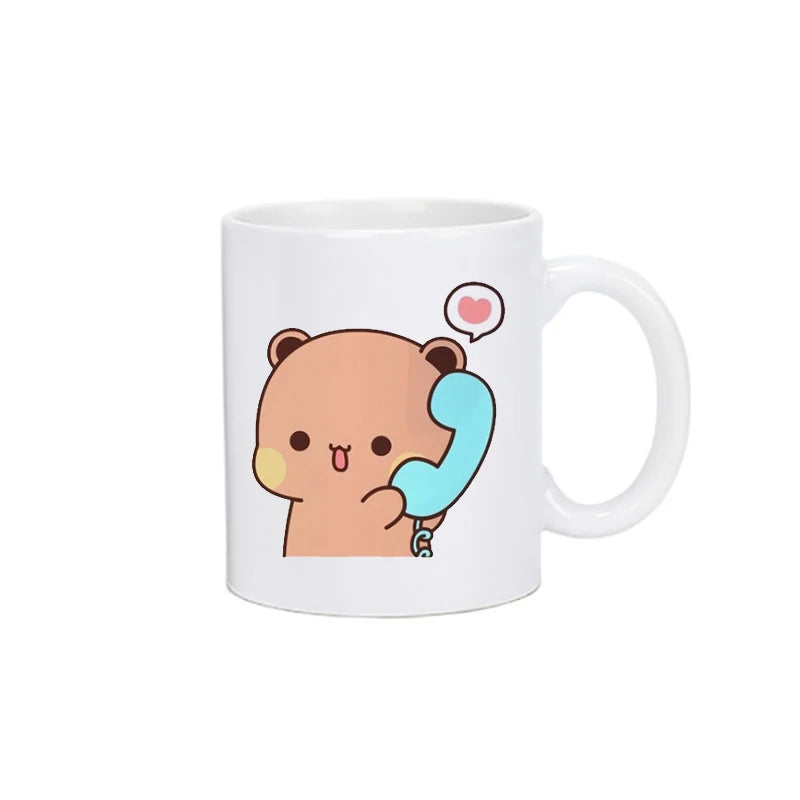 Panda Bear Bubu Dudu Coffee Milk Cup Mocha Cat Panda Bear Couple Christmas Mug Kawaii Cups Original Mugs Free Shipping Drinkware - Slobuy