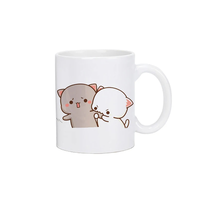 Panda Bear Bubu Dudu Coffee Milk Cup Mocha Cat Panda Bear Couple Christmas Mug Kawaii Cups Original Mugs Free Shipping Drinkware - Slobuy
