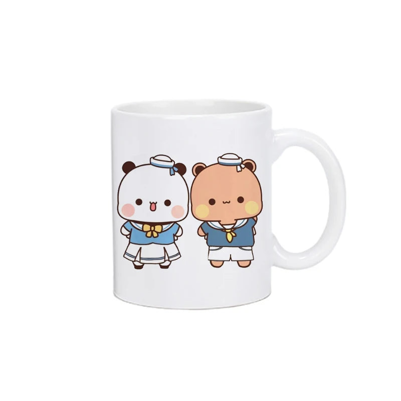 Panda Bear Bubu Dudu Coffee Milk Cup Mocha Cat Panda Bear Couple Christmas Mug Kawaii Cups Original Mugs Free Shipping Drinkware - Slobuy