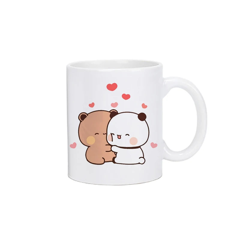 Panda Bear Bubu Dudu Coffee Milk Cup Mocha Cat Panda Bear Couple Christmas Mug Kawaii Cups Original Mugs Free Shipping Drinkware - Slobuy