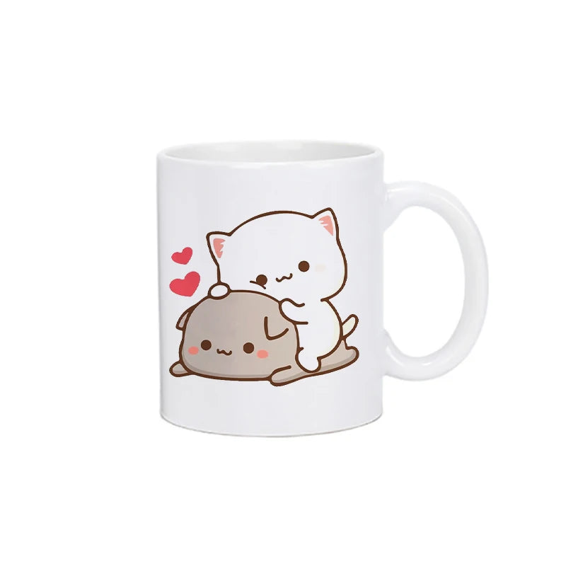 Panda Bear Bubu Dudu Coffee Milk Cup Mocha Cat Panda Bear Couple Christmas Mug Kawaii Cups Original Mugs Free Shipping Drinkware - Slobuy