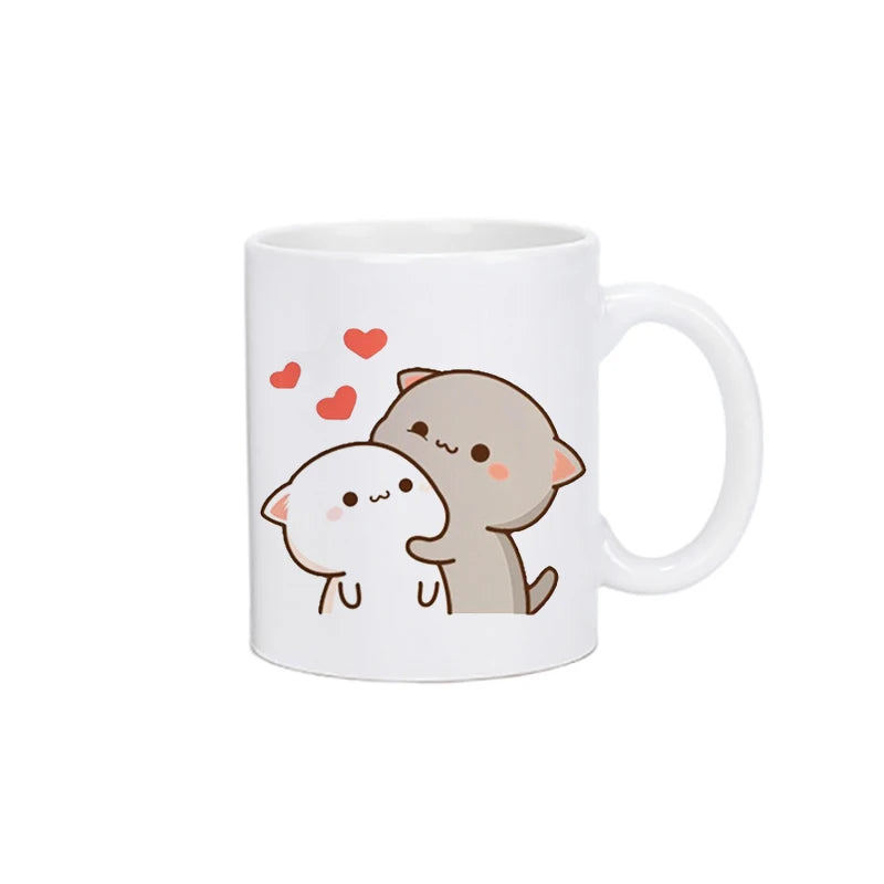 Panda Bear Bubu Dudu Coffee Milk Cup Mocha Cat Panda Bear Couple Christmas Mug Kawaii Cups Original Mugs Free Shipping Drinkware - Slobuy