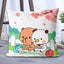 Panda Bubu And Dudu Printing Throw Pillow Cartoon Square Pillow Kawaii Anime Soft Waist Sofa Cushion Throw Bedroom Pillows - Slobuy