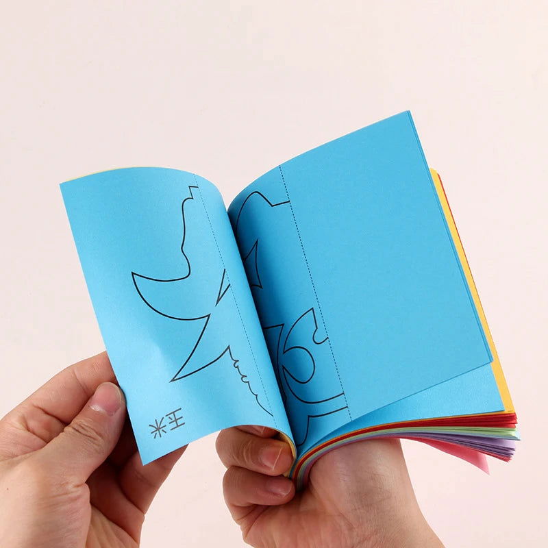 Paper-Cut Set Paper Cutting Scissor Skills Activity Cutting Book Kids Crafts Toys Kits Preschool with Child-Safe Scissors - Slobuy