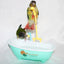 Parrot Automatic Bathtub Blue Plastic Cute Parakeet Lovebird Feeder Bowl Bird Accessories Household Supplies - Slobuy