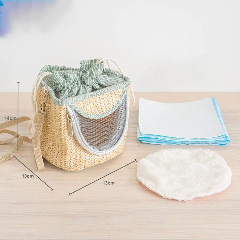 Parrot Cage Go Out with Straw Woven Peony Bird Small Pet Backpack Portable Breathable Outer Cage Bird Supplies Bird Cages - Slobuy