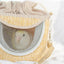 Parrot Cage Go Out with Straw Woven Peony Bird Small Pet Backpack Portable Breathable Outer Cage Bird Supplies Bird Cages - Slobuy