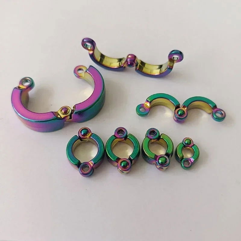 Parrot Foot Rings Metal Pet Bird Leg Rings Outdoor Fly Training Activity Anti-Lost Opening Clip Leash Accessories 4-15mm - Slobuy