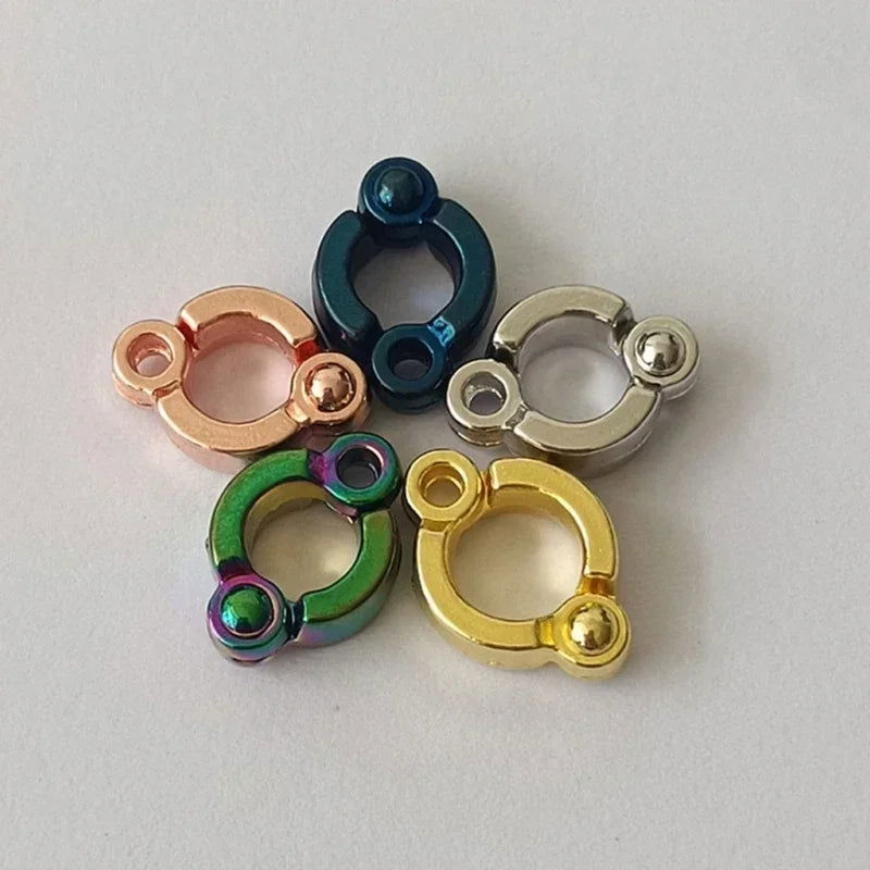 Parrot Foot Rings Metal Pet Bird Leg Rings Outdoor Fly Training Activity Anti-Lost Opening Clip Leash Accessories 4-15mm - Slobuy