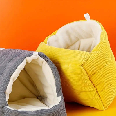 Parrot Nest Warm Bird Nest Winter House Shed Hut Hanging Hammock Cage Accessories Plush Hideaway Hamster Small Pet Parrot Nest - Slobuy