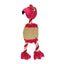 Parrot Shape Plush Dog Toys Lovely Bright Color Flamingo Bite Resistant Teeth Grinding and Sound Producing Pet Chew Squeaky Toy - Slobuy
