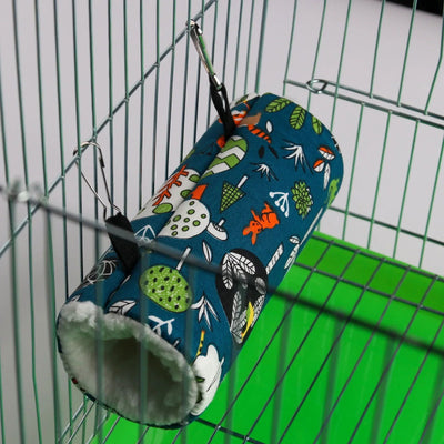 Parrots Squirrels Hamsters Honey Fluffy Birds Velvet Winter Warm Cotton Toy Hammock Passage Tunnel Pet Products Hamster Tent - Slobuy