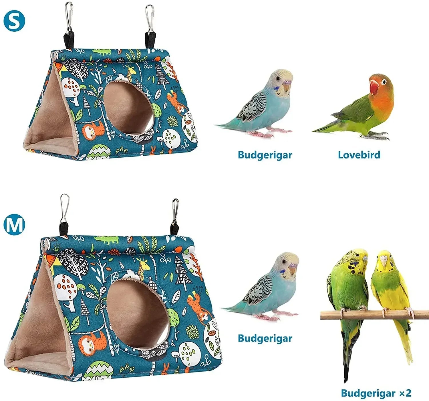 Parrots Squirrels Hamsters Honey Fluffy Birds Velvet Winter Warm Cotton Toy Hammock Passage Tunnel Pet Products Hamster Tent - Slobuy
