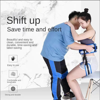 Patient Transfer Belt Moving Waist Strap Paralyzed Disabled Elderly Body Lifting Aids Hemiplegia Walking Rehabilitation Trainer - Slobuy