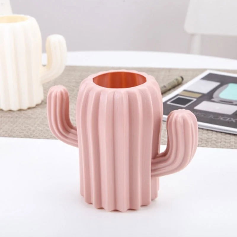 Pen Holder Creative Student Stationery Desktop Cactus Desk Multifunction Storage Box Pen Container Brush Pot Office Supplies - Slobuy