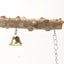 Pepper Wood Parrot Stand Pole Double Layer Toy for Bird Tiger Skin Claw Grinding Beak Grinding Stand Pole Bird Cage Accessories - Slobuy