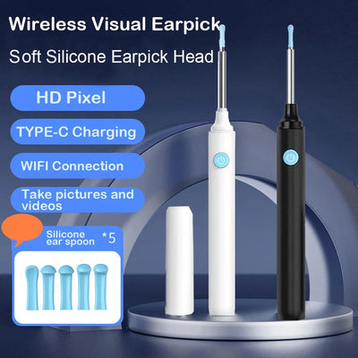 Personal Care Visual Cleaning Endoscopic WIFI Video Otoscope Camera Ear Wax Removal Ear Endoscope - Slobuy