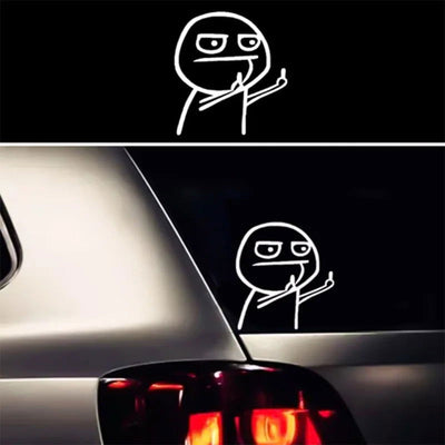 Personality Funny Car Sticker Pull Fuel Tank Pointer to Full Hellaflush Reflective Vinyl Auto Stickers Decal Despise Baby In Car - Slobuy