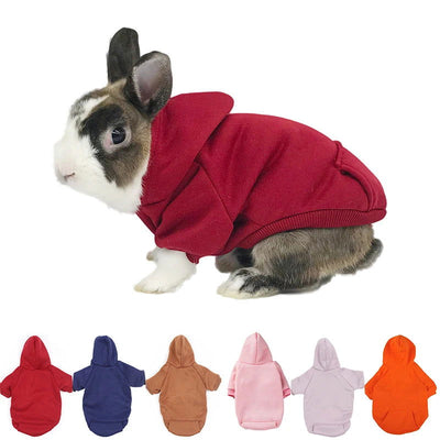 Pet Autumn Winter Warm Sweater Bunny Pocket Two-legged Clothes Lapin Puppy Adult Rabbit Accessories Small Pet Supplies - Slobuy
