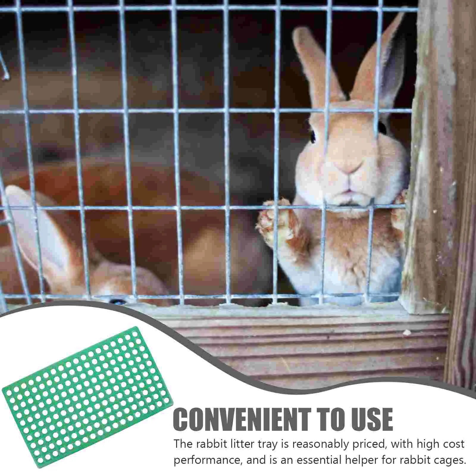 Pet Bedding Rabbit Cage Leaky Board Floor Mat Bunny Drain Pad Plastic Plate Raising Rabbits Hole - Slobuy