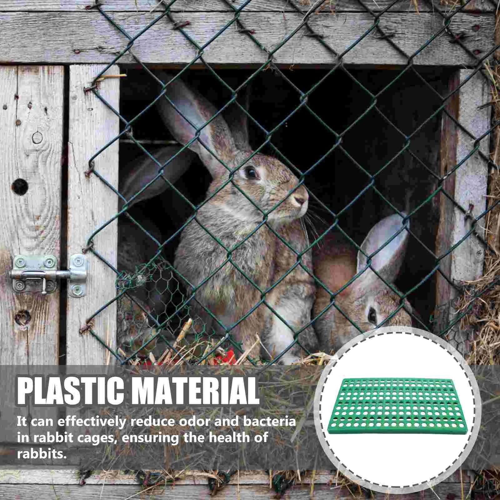 Pet Bedding Rabbit Cage Leaky Board Floor Mat Bunny Drain Pad Plastic Plate Raising Rabbits Hole - Slobuy