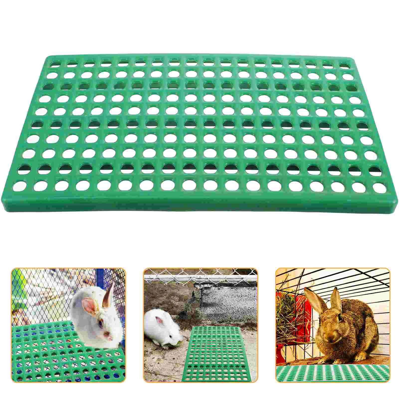 Pet Bedding Rabbit Cage Leaky Board Floor Mat Bunny Drain Pad Plastic Plate Raising Rabbits Hole - Slobuy