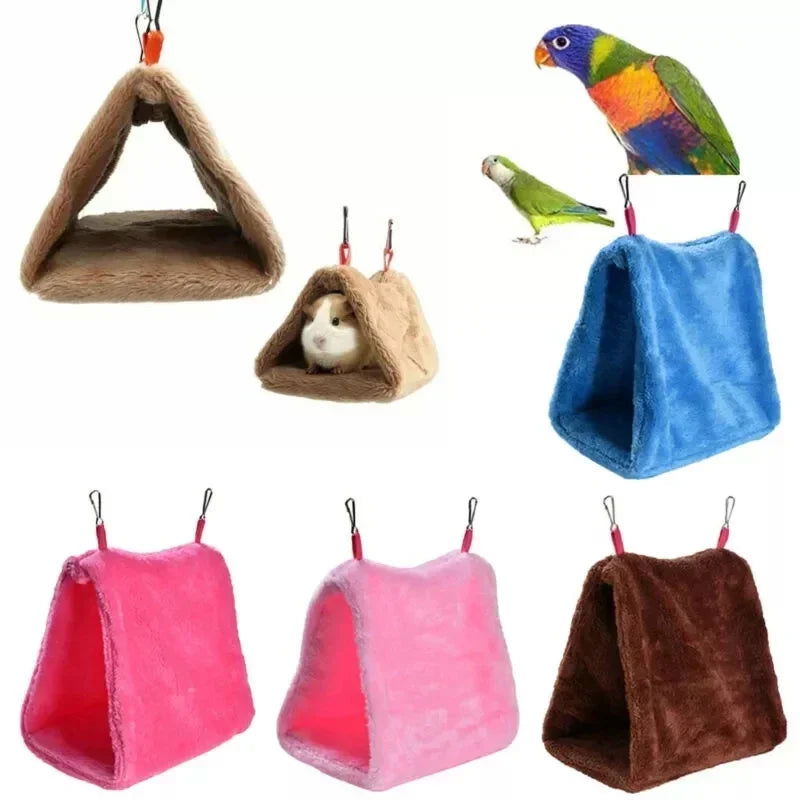 Pet Bird Parrot Cages Warm Bird Hammock Hanging Tent Bed for Bird Sleeping Bird Cage Decoration Accessories Bird House Bird Nest - Slobuy