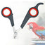 Pet Bird Parrot Small Animals Accessory Grooming Tool Nail Scissors Clipper Black And Red - Slobuy