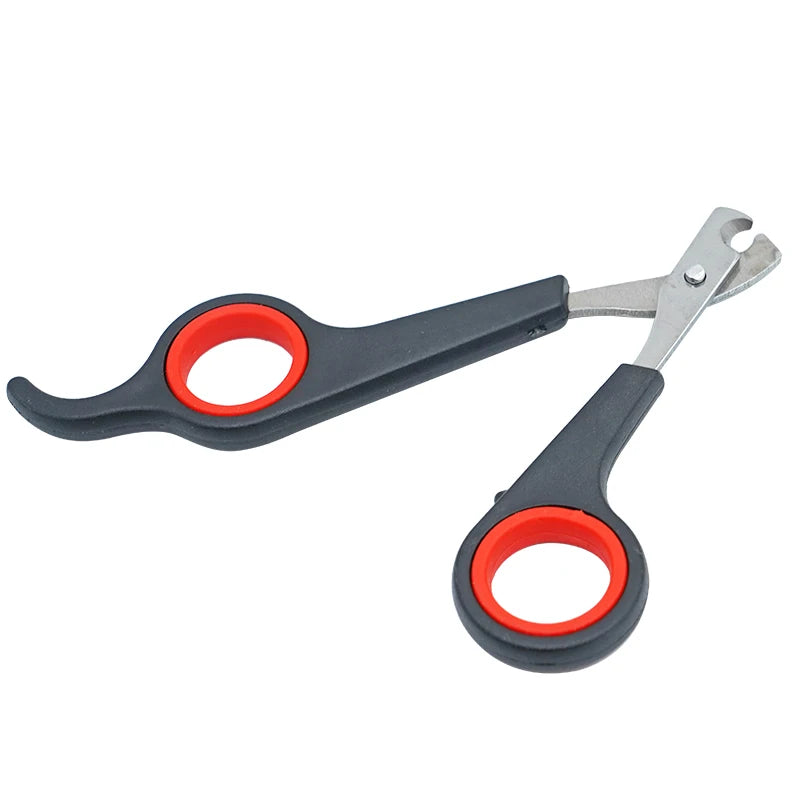 Pet Bird Parrot Small Animals Accessory Grooming Tool Nail Scissors Clipper Black And Red - Slobuy