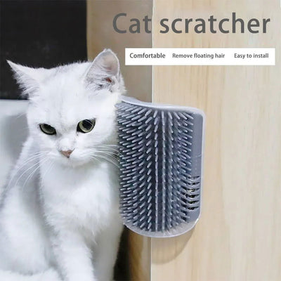 Pet Cat Corner Scrubber Massager Cat Scratching Scratching Scratcher Cat Brush Comb Massage Corner Brush Pet Supplies - Slobuy