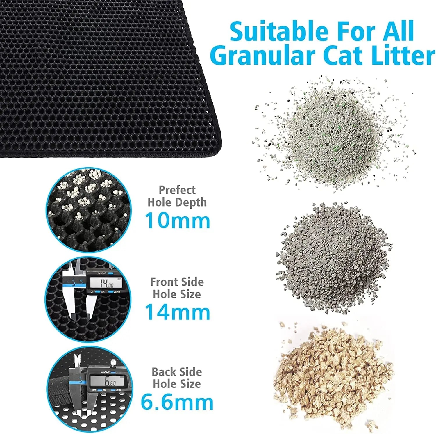 Pet Cat Litter Mat Waterproof Double Layer EVA Foldable Cat Litter Trapping Pet Carpet Bed Pads For Cats Pet Clean Supplies - Slobuy