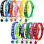 Pet Collar With Bell Cartoon Footprint Colorful Dog Puppy Cat Accessories Kitten Collar Adjustable Safety Bell Ring Necklace Pet - Slobuy