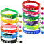Pet Collar With Bell Cartoon Footprint Colorful Dog Puppy Cat Accessories Kitten Collar Adjustable Safety Bell Ring Necklace Pet - Slobuy